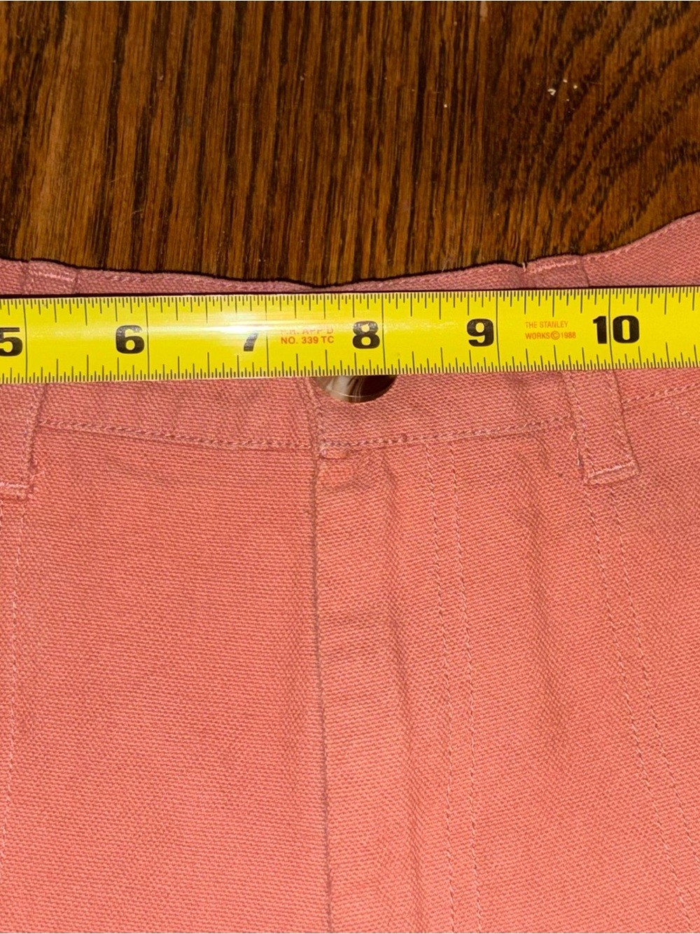Mollusk California Fall Orange Painter Pants Raw Hem High Waisted Jeans Size L - Picture 9 of 12